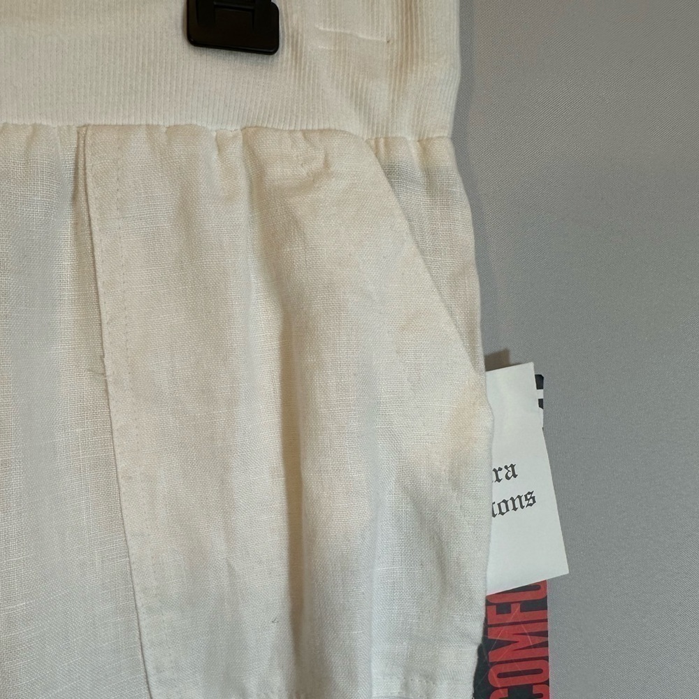 Style & Co Womens Size M 100% Linen Comfort Elastic Waistband Drawstring Tie - Picture 7 of 14